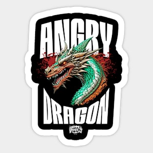 Angry Dragon Sticker